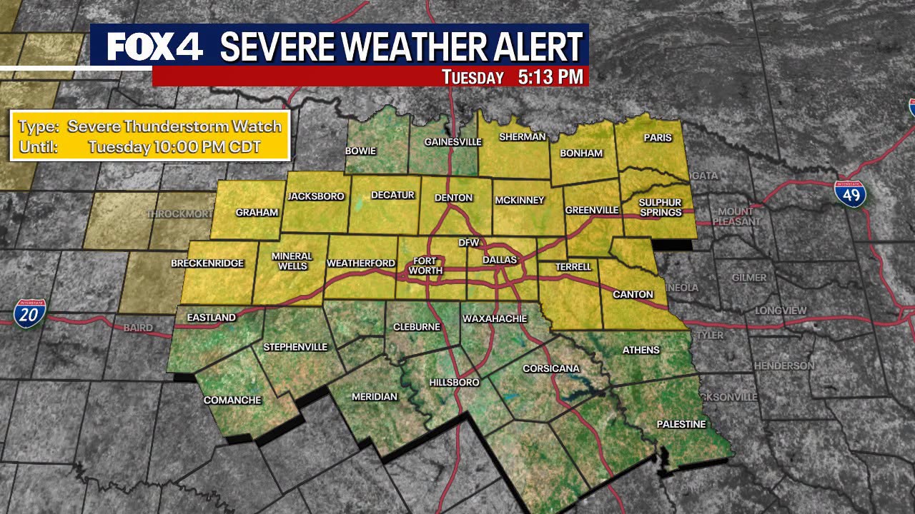 Dallas weather: Severe Thunderstorm Watch ended early